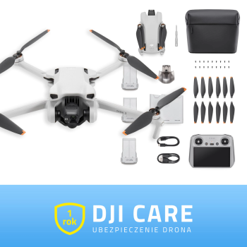 DJI Mini 3 RC Fly More Combo + DJI Care (1 rok)