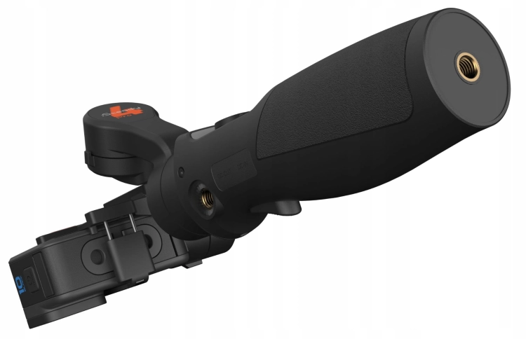 Gimbal Hohem iSteady Pro 4 – spód rękojeści z gwintem statywowym, widok z bliska