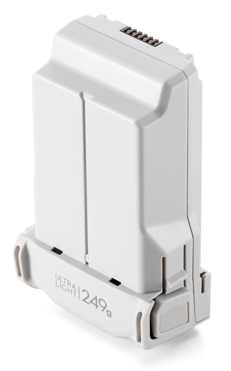 Akumulator DJI Mini 3 Pro z boku, napis Ultra Light 249 g