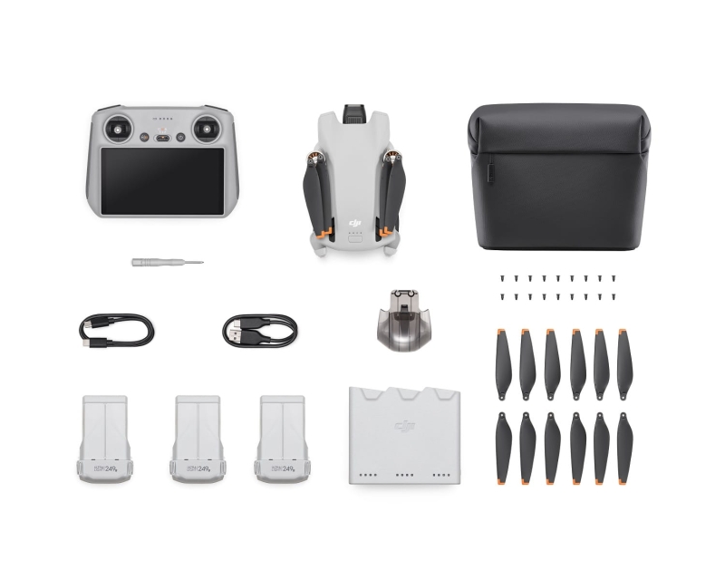 DJI Mini 3 RC Fly More Combo + MegaPack + DJI Care (2 lata)