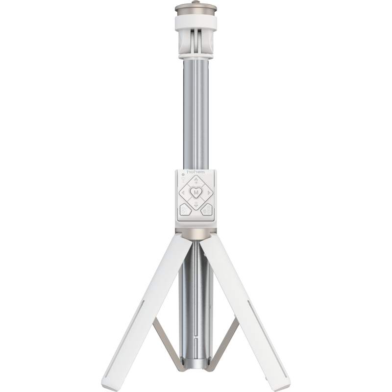 statyw Hohem RS01 z pilotem zdalnego sterowania - biały - rozłożony.png
