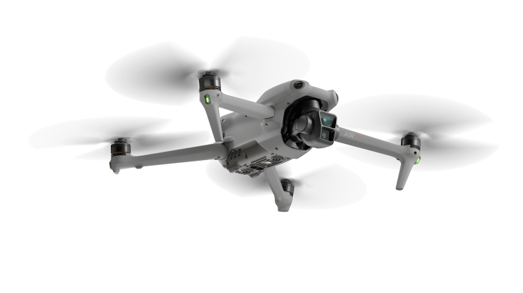 DJI Air 3 (RC2) - zaawansowany dron z dwoma kamerami, możliwością nagrywania w 4K HDR i inteligentnymi funkcjami.