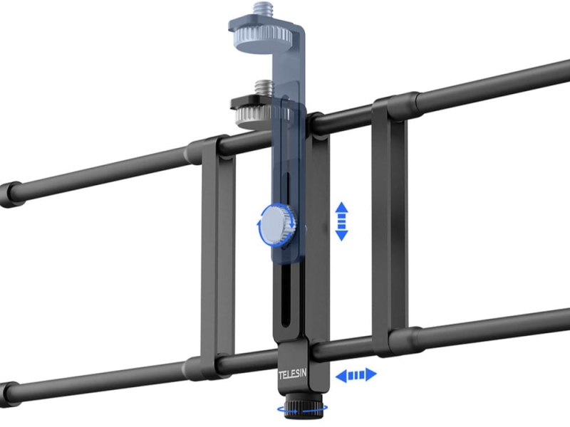 Regulowany uchwyt na ogrodzenie do kamer sportowych/telefonów TELESIN
