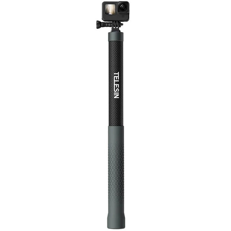 Selfie stick z włókna węglowego - długość 3m Telesin do kamer sportowych