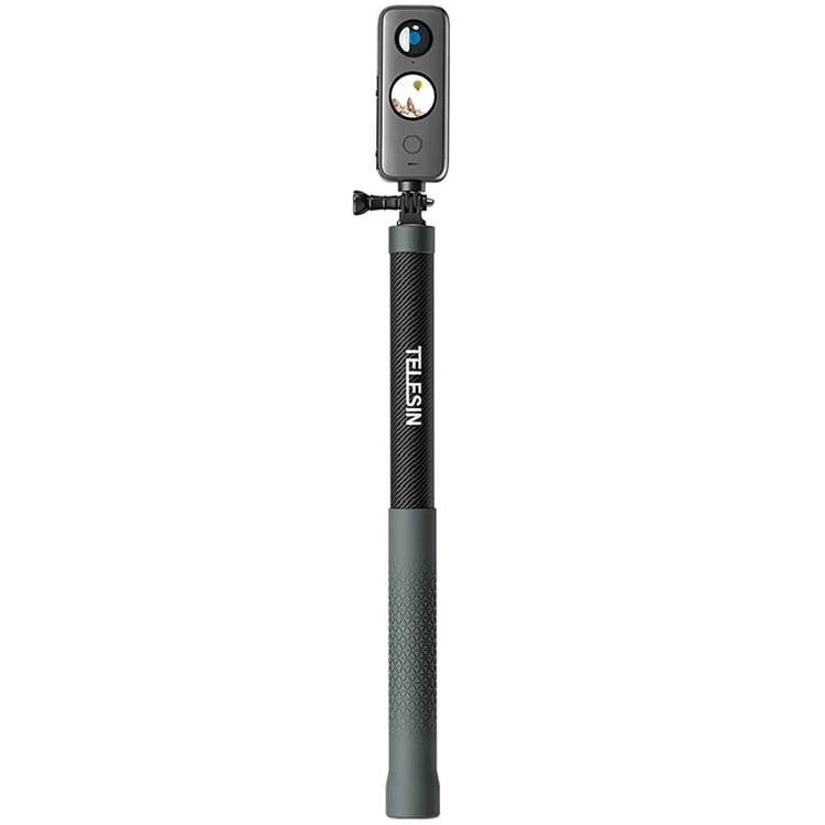 Selfie stick z włókna węglowego - długość 3m Telesin do kamer sportowych