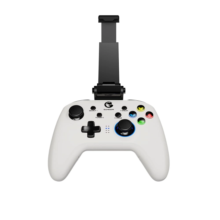GameSir T4 Pro White z mocowaniem na telefon od przodu.jpg