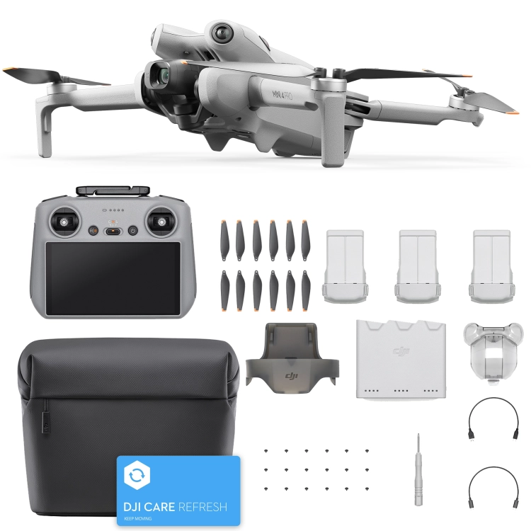 Dron DJI Mini 4 Pro Fly More Combo (DJI RC 2) + DJI Care Refresh 1 rok
