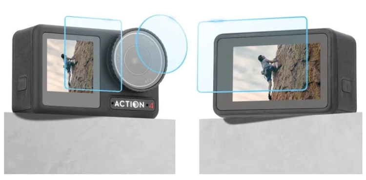 Zestaw szkieł ochronnych, hartowanych Sunnylife do DJI OSMO Action 4