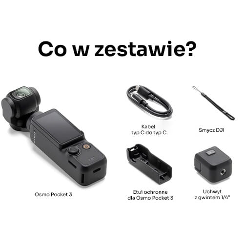 DJI Osmo Pocket 3 - co w zestawie