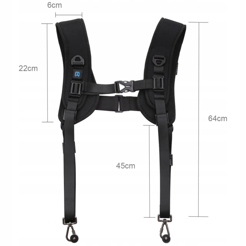 Szelki fotograficzne na dwa aparaty Puluz