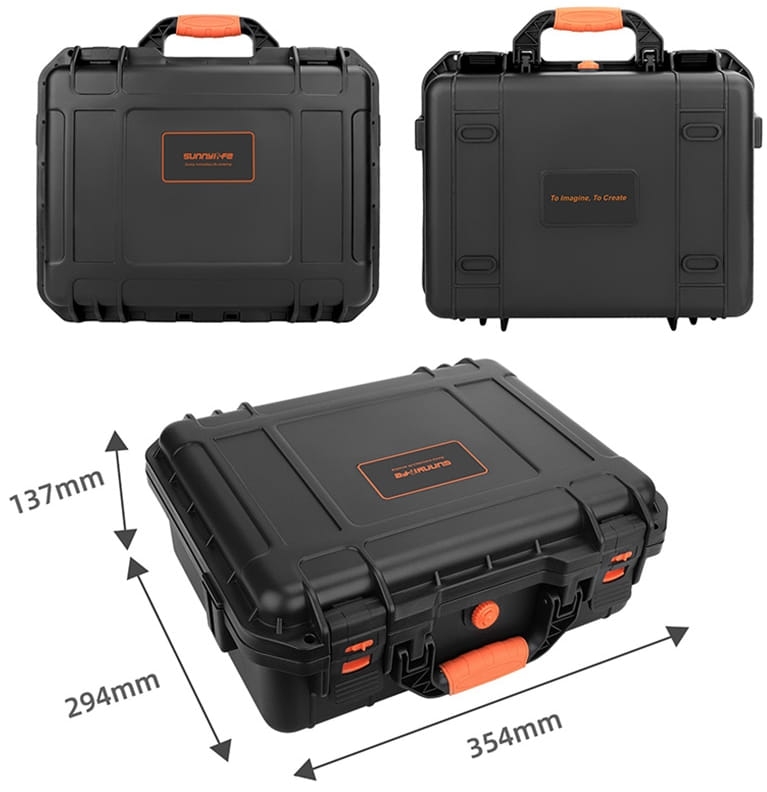 Walizka Case Etui Sunnylife do drona DJI Mini 4 Pro - wymiary