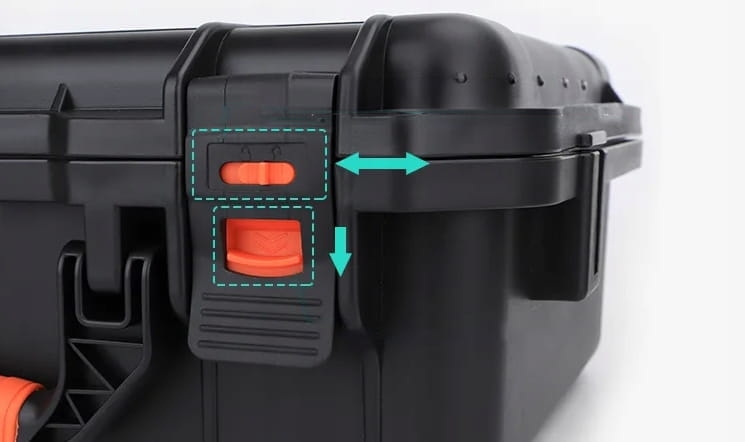 Walizka Case Etui Sunnylife do drona DJI Mini 4 Pro - blokady