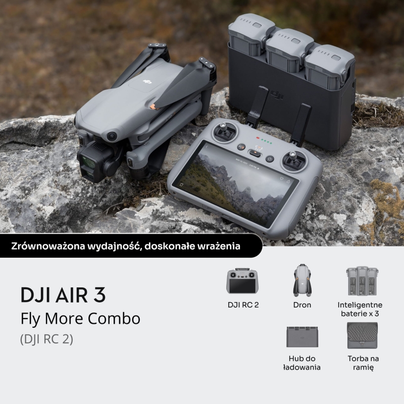 Dron DJI Air 3 Fly More Combo (DJI RC 2).jpg