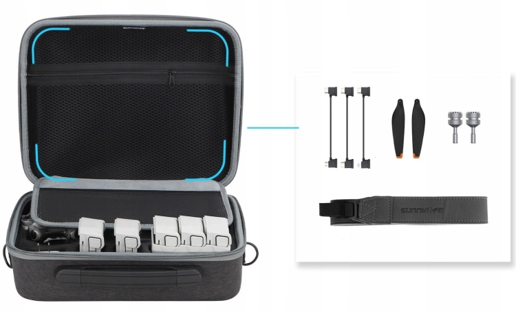 Etui, futerał Sunnylife na drona DJI Mini 4 Pro z akcesoriami