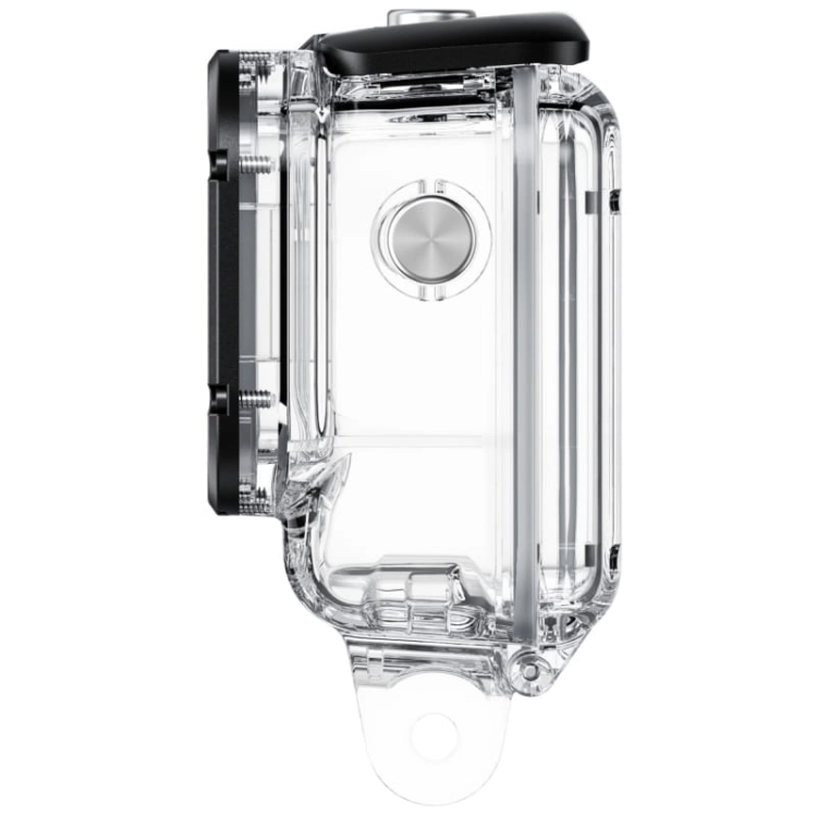 Obudowa wodoodporna Insta360 Ace Pro Dive Case – widok z boku na przycisk i mocowanie