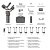 Gimbal Hohem iSteady MT2 Kit – infografika z opisaną zawartością zestawu i listą kabli