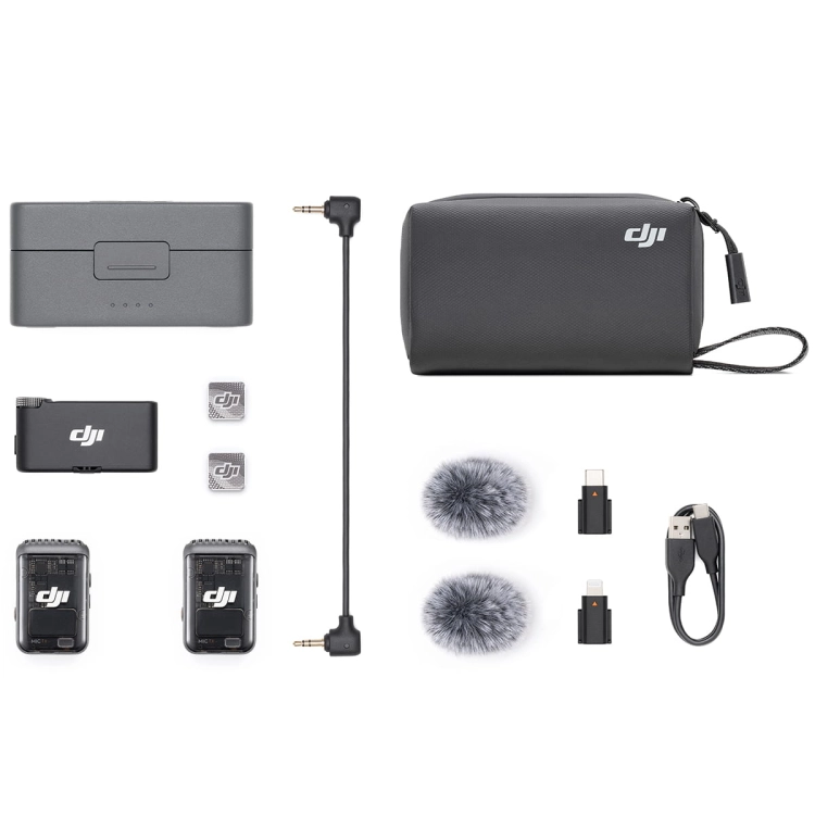 DJI Mic 2 (2 TX + 1 RX) - Bezprzewodowy system transmisji audio