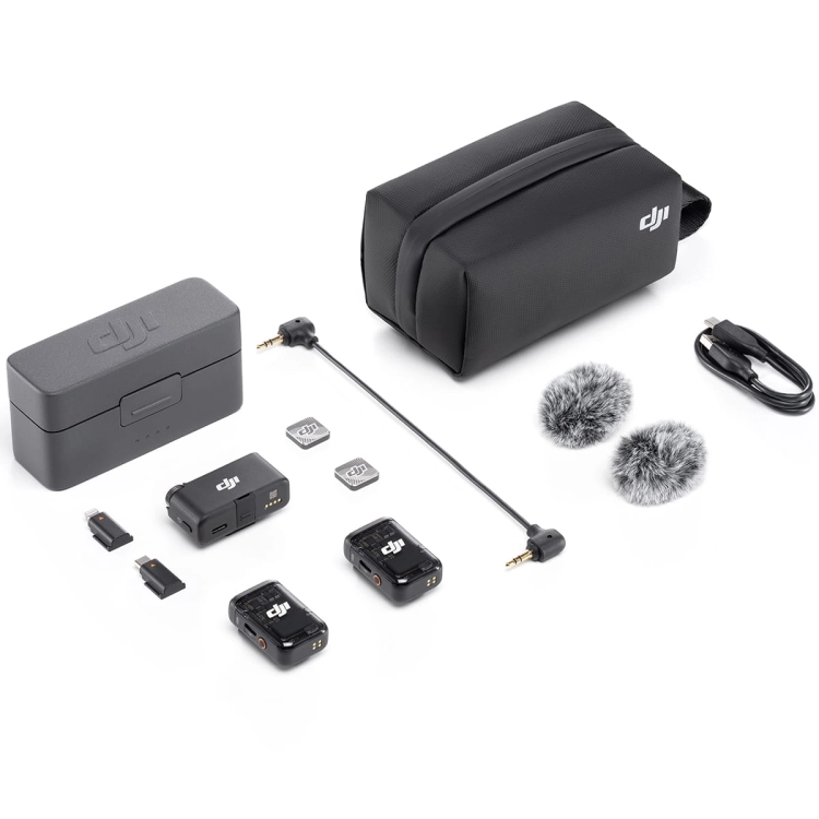 DJI Mic 2 (2 TX + 1 RX) - Bezprzewodowy system transmisji audio