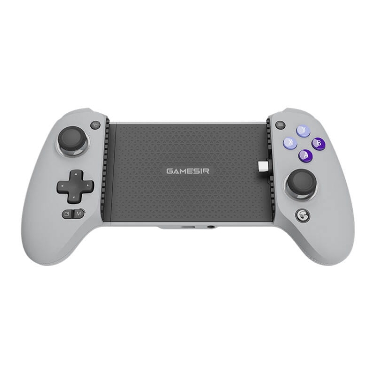 Kontroler mobilny GameSir G8 Galileo USB-C szary bez telefonu, widok z przodu
