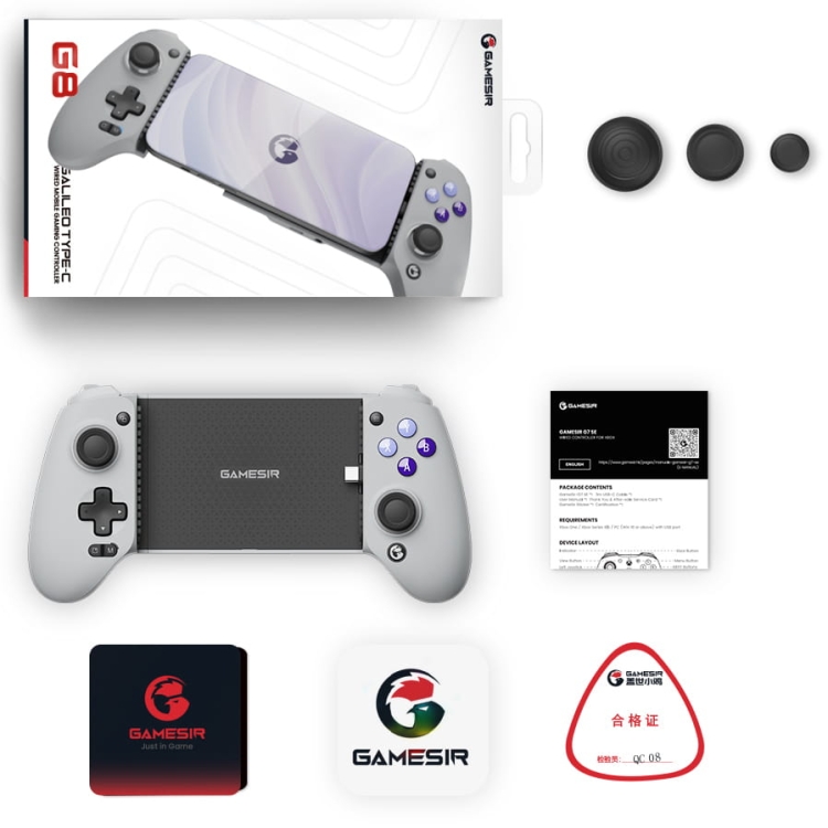 Kontroler mobilny GameSir G8 Galileo USB-C z uchwytem na telefon