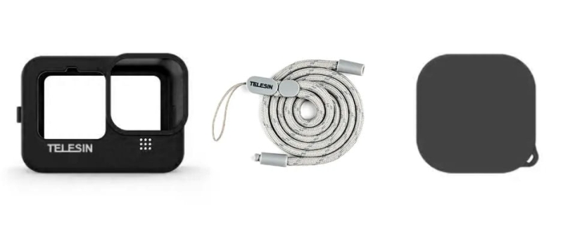 Silikonowa obudowa Telesin do GoPro Hero 12 / 11 / 10 / 9 (czarna)