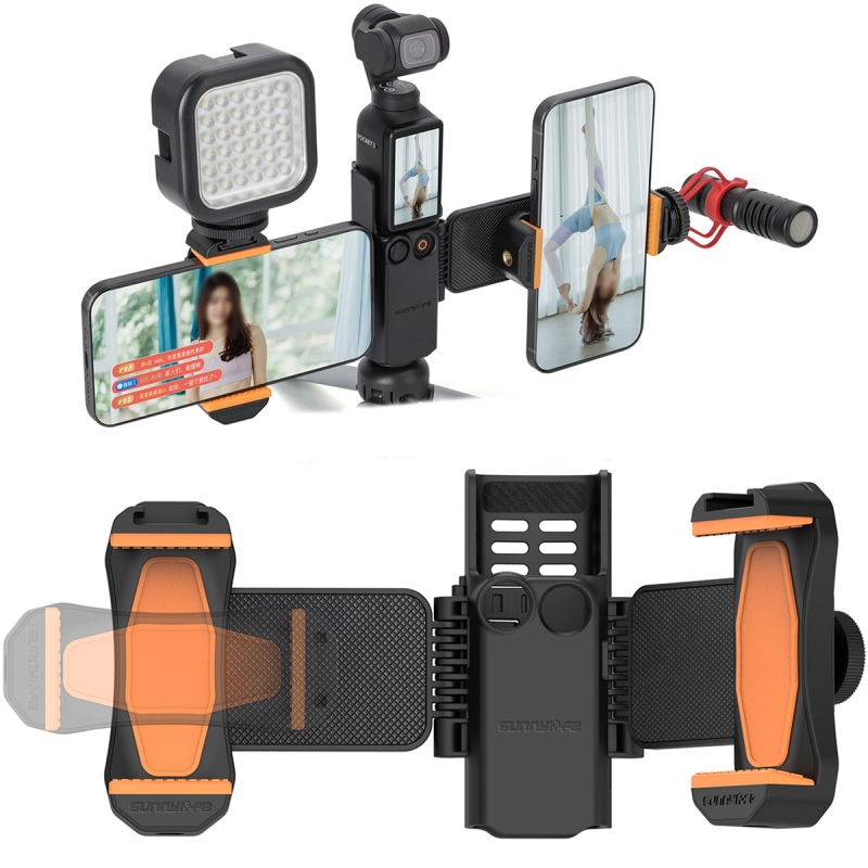 Uchwyt na dwa telefony Sunnylife do kamery DJI Osmo Pocket 3
