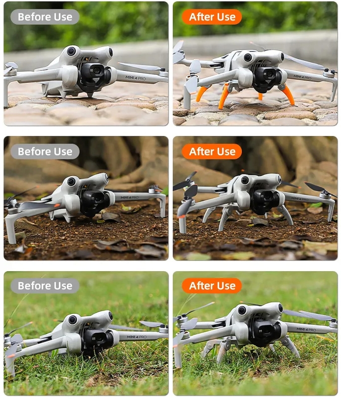 Podwyższenie podwozia Sunnylife do DJI Mini 4 Pro (szare)