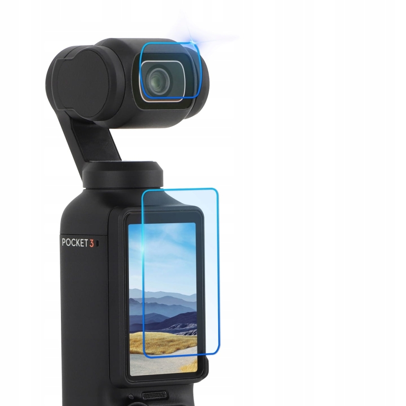 Zestaw Osłon Osłony 2x Osłona na Ekran oraz Obiektyw do DJI OSMO POCKET 3.jpeg