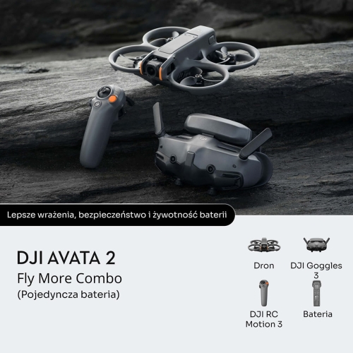 Dron DJI Avata 2 Fly More Combo (1 bateria)