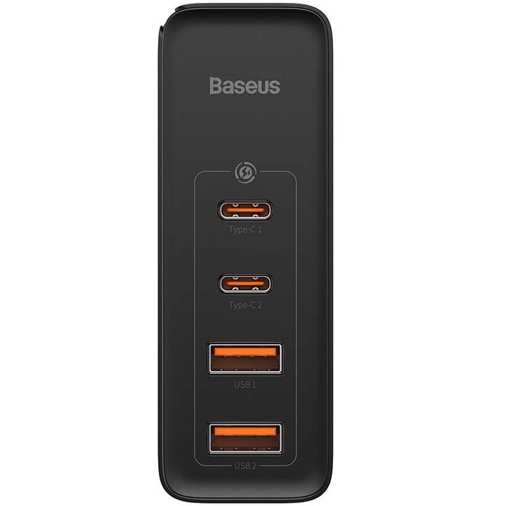 Ładowarka sieciowa Baseus GaN2 Pro, 2x USB + 2x USB-C, 100W, EU (czarna)