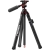 Statyw karbonowy Freewell Real Travel Tripod 0,9 kg – rozłożony z głowicą i rączką, widok z boku