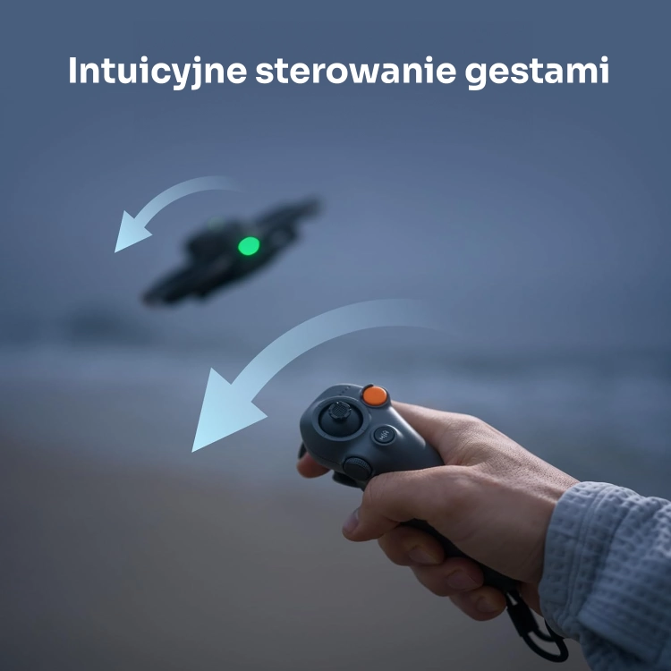 Sterowanie DJI Avata 2 ruchem dłoni za pomocą DJI RC Motion 3