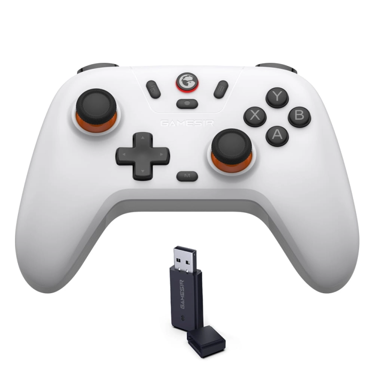 Kontroler-GameSir-Nova-Lite-stellar-white-od-przodu-z-odbiornikiem-USB.jpg