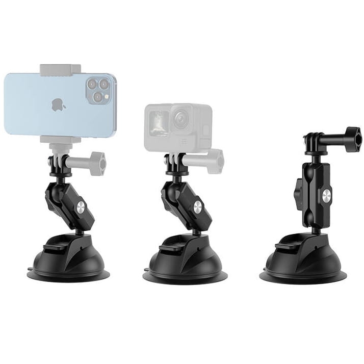 Mocowanie z przyssawką Telesin do telefonów i kamer sportowych