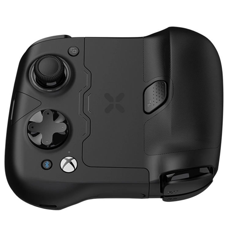 Kontroler bezprzewodowy GameSir X4 Aileron – zbliżenie na lewy uchwyt z gałką i krzyżakiem