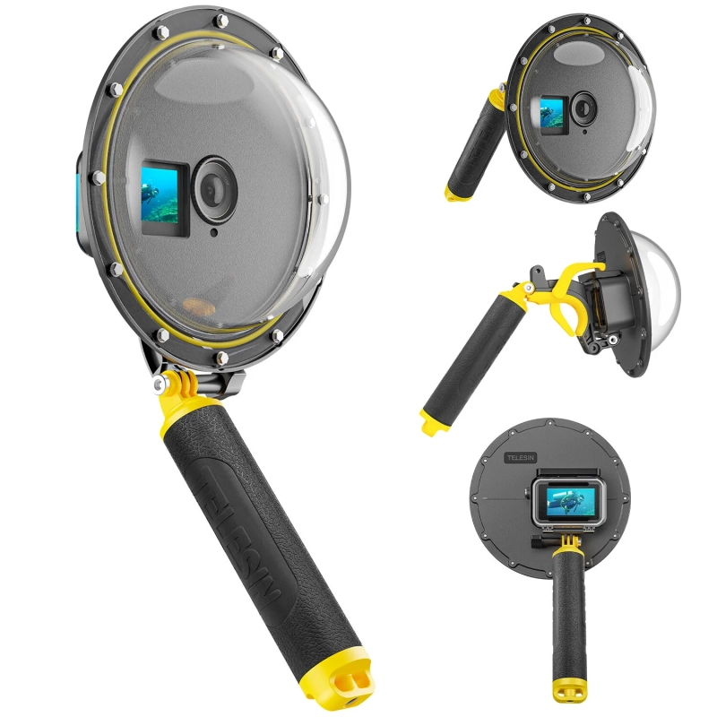 Obudowa podwodna Telesin Dome Port dla DJI Osmo Action 3/4