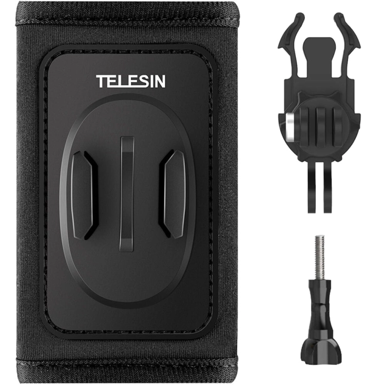 Mocowanie Telesin na pasek plecaka z uchwytem J-hook 360° do kamer sportowych