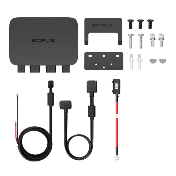 Ladowarka-Samochodowa-EcoFlow-Alternator-Charger-zawartość-zestawu.jpg