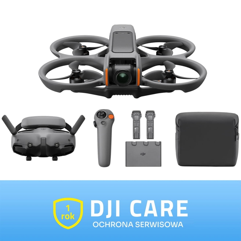DJI Avata 2 Fly More Combo (3 baterie) + DJI Care (roczny plan)