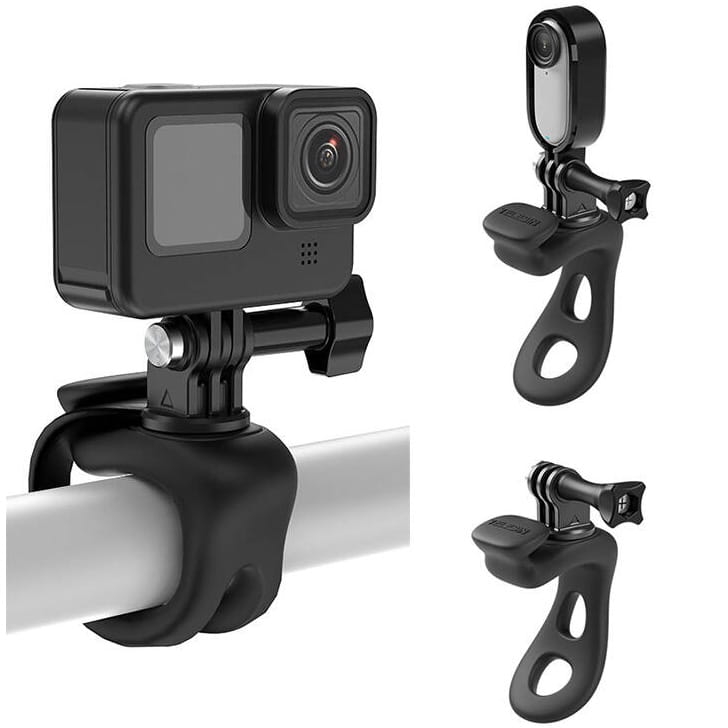 Uchwyt silikonowy Telesin na kierownice/rure do kamer sportowych