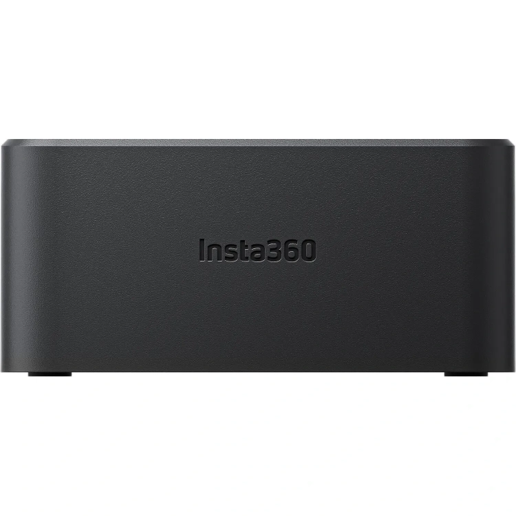 Hub ładowania akumulatorów Insta360 X4 – przód stacji z logo Insta360