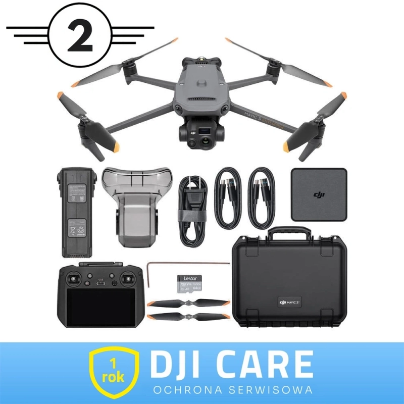 Dron DJI Mavic 3 Thermal C2 + DJI Care 1 rok