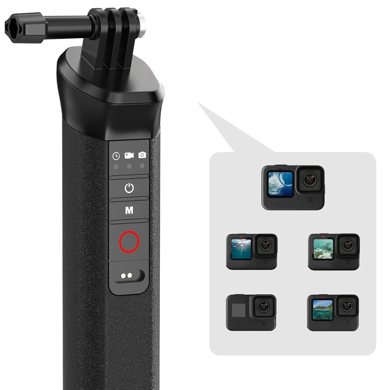 Uchwyt wypornościowy z wbudowanym pilotem Telesin do kamer GoPro