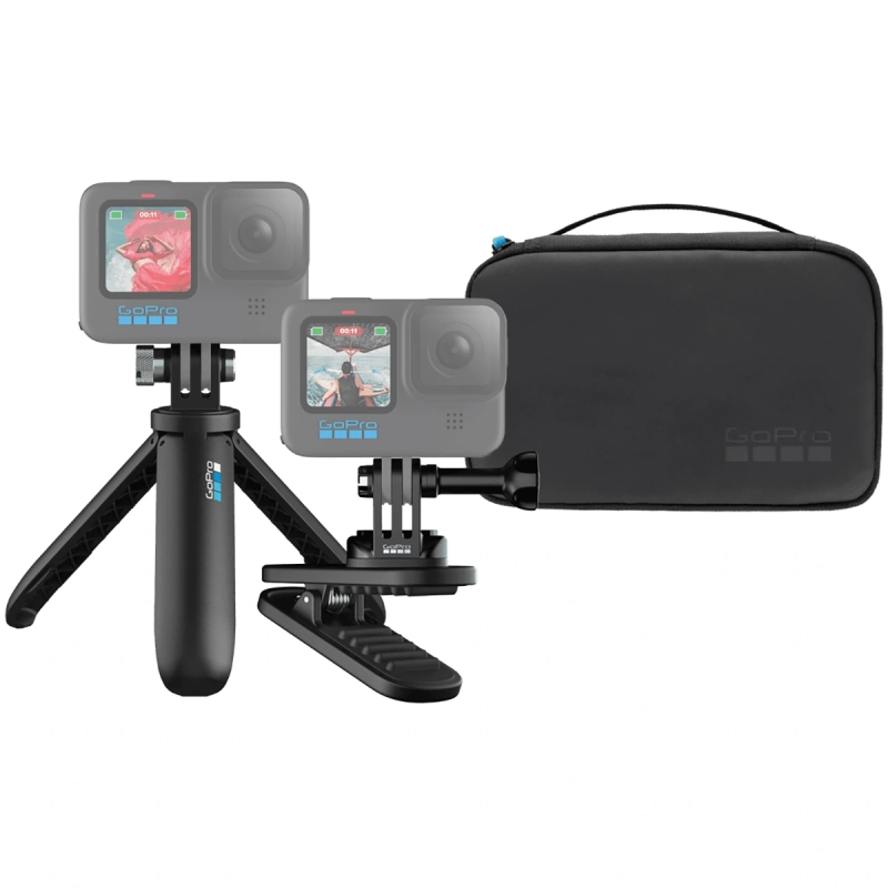 GoPro Travel Kit - Zestaw akcesoriów (uchwyt, klips, etui)