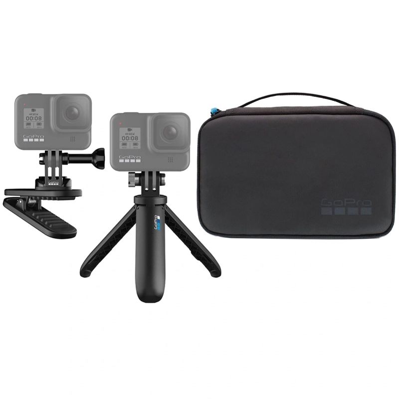 GoPro Travel Kit - Zestaw akcesoriów (uchwyt, klips, etui)