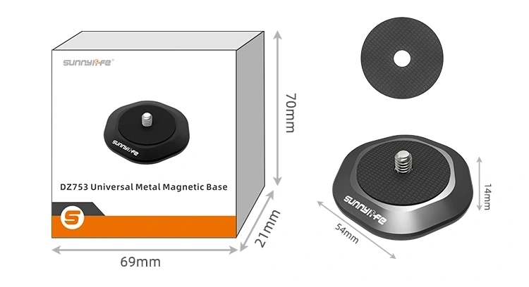 Adapter magnetyczny Sunnylife z gwintem 1/4" do kamer sportowych