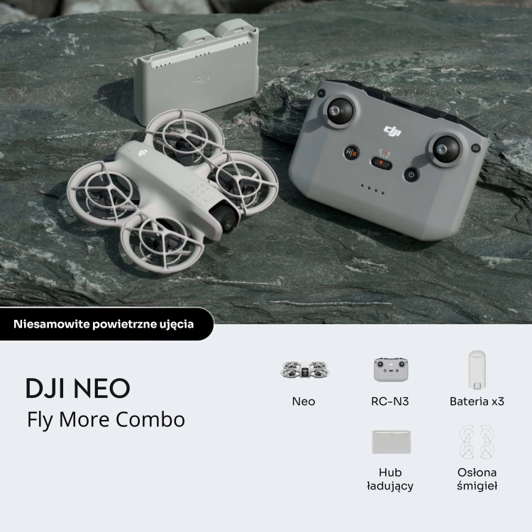 Co znajduje sie w zestawie drona dji neo fly more combo