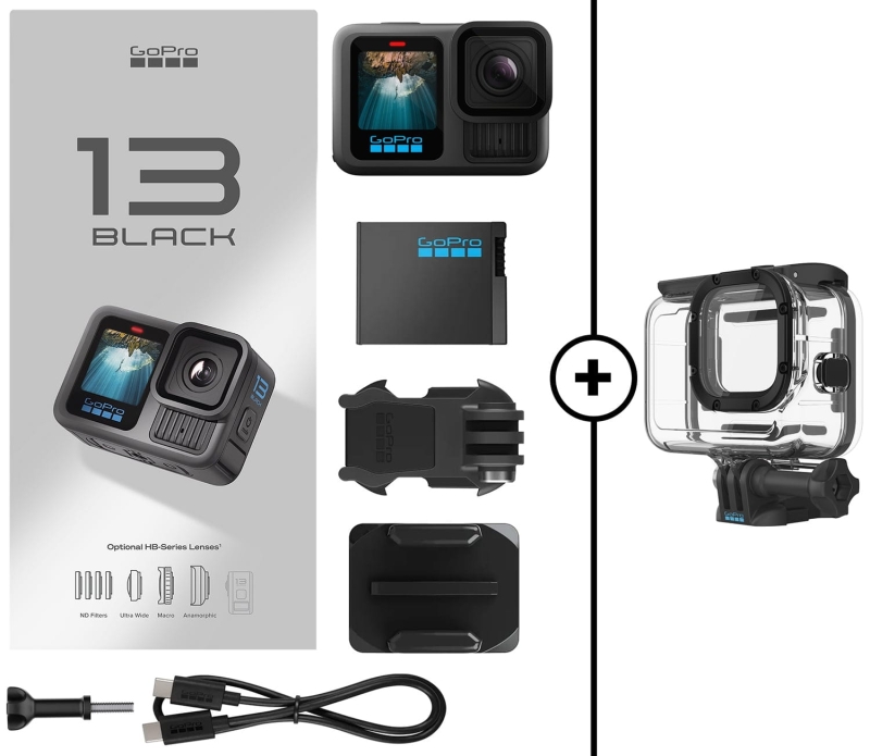 Kamera GoPro HERO 13 Black + Obudowa wodoodporna GoPro Protective Housing