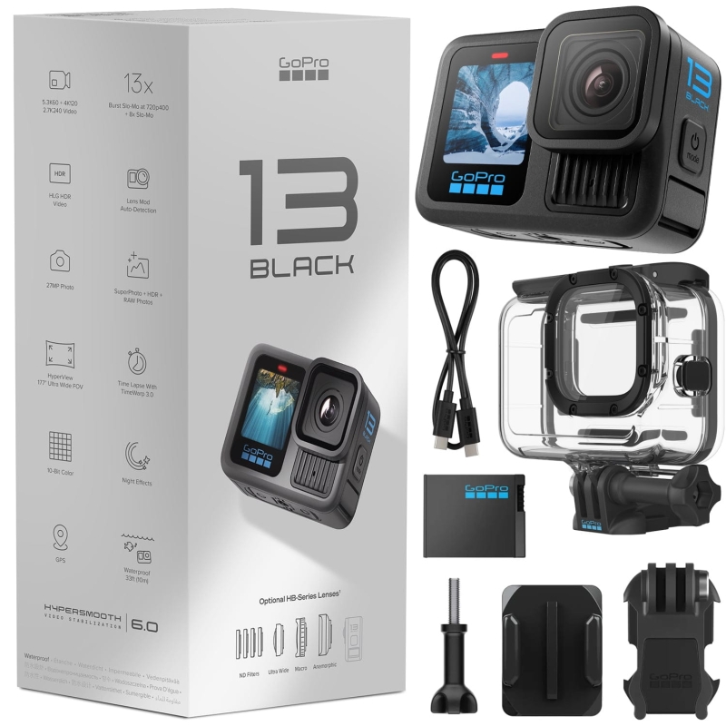 Kamera GoPro HERO 13 Black + Obudowa wodoodporna GoPro Protective Housing