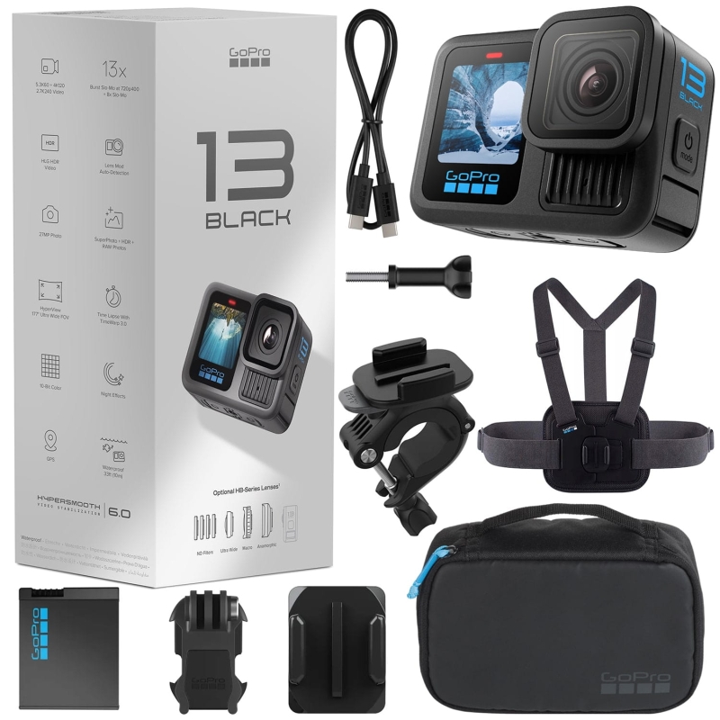 Kamera GoPro HERO 13 Black + Zestaw akcesoriów Sports KIT